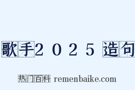 歌手2025造句是什么意思的图片